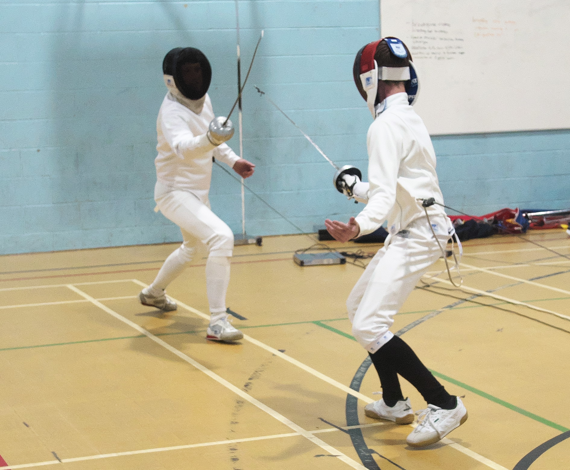 One of the last fights in the 1-hit epee - John vs Jamie